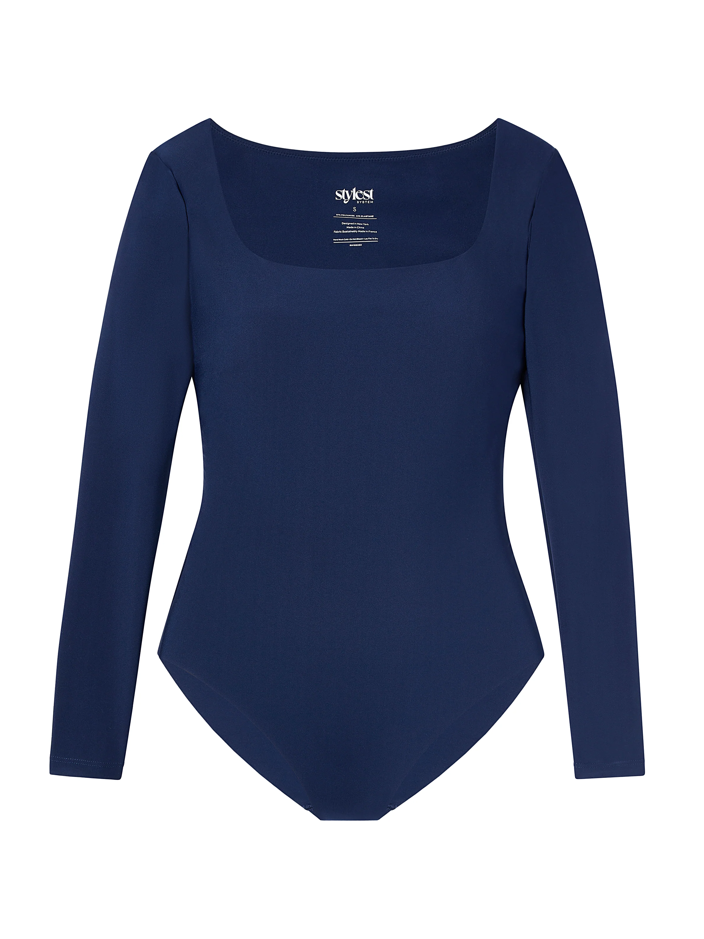DaySculpt™ Long Sleeve Square Neck Snapped Top - Image 7