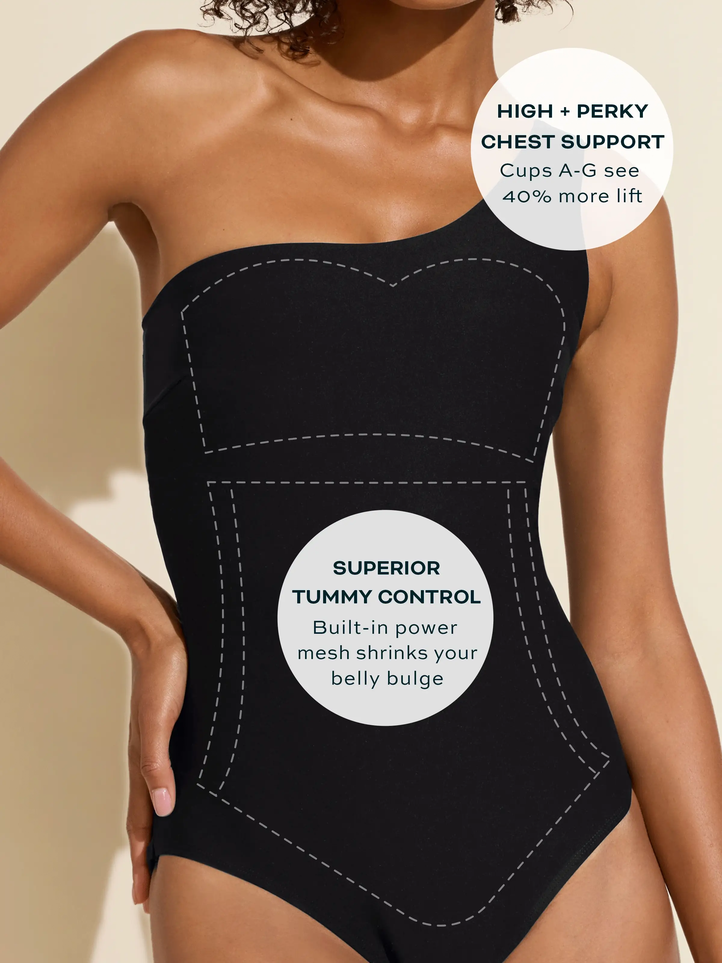 DreamSculpt® One Shoulder Suit - Image 3
